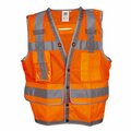 Cordova COR-BRITE Heavy-Duty Surveyor Vests, Orange, 2XL VS2952XL